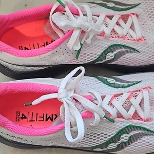 SAUCONY Kinvara 14 Running Shoes White Gravel Size 9